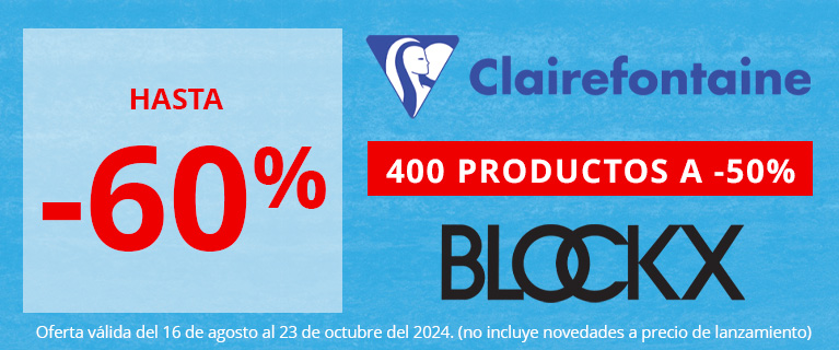 Hasta -60% en una selección de productos Clairefontaine