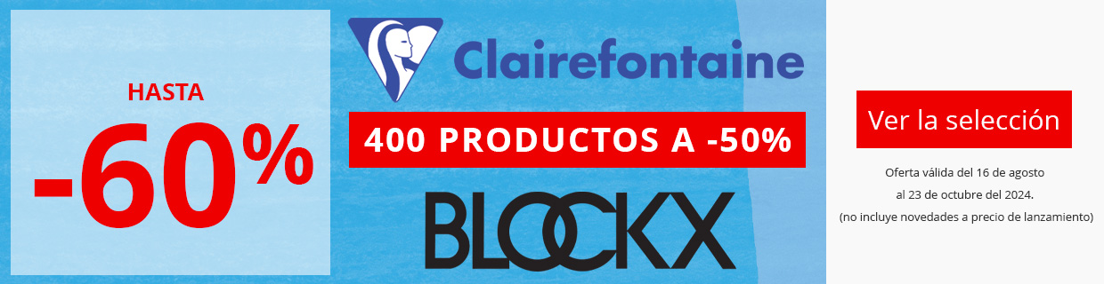 Hasta -60% en una selección de productos Clairefontaine